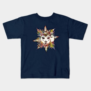 Astronomy Sun and Moon - Vintage Color Kids T-Shirt